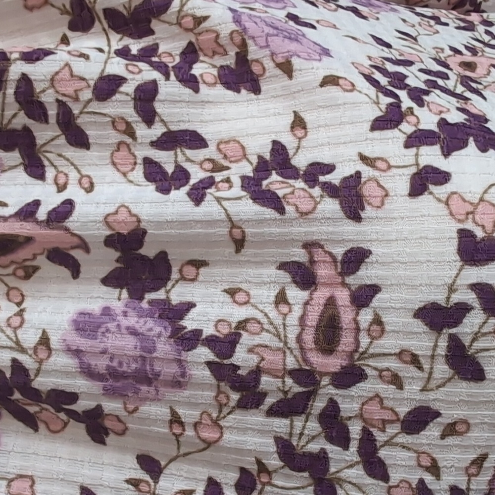 Melloday Floral Ribbed Top - Picture 2 of 7